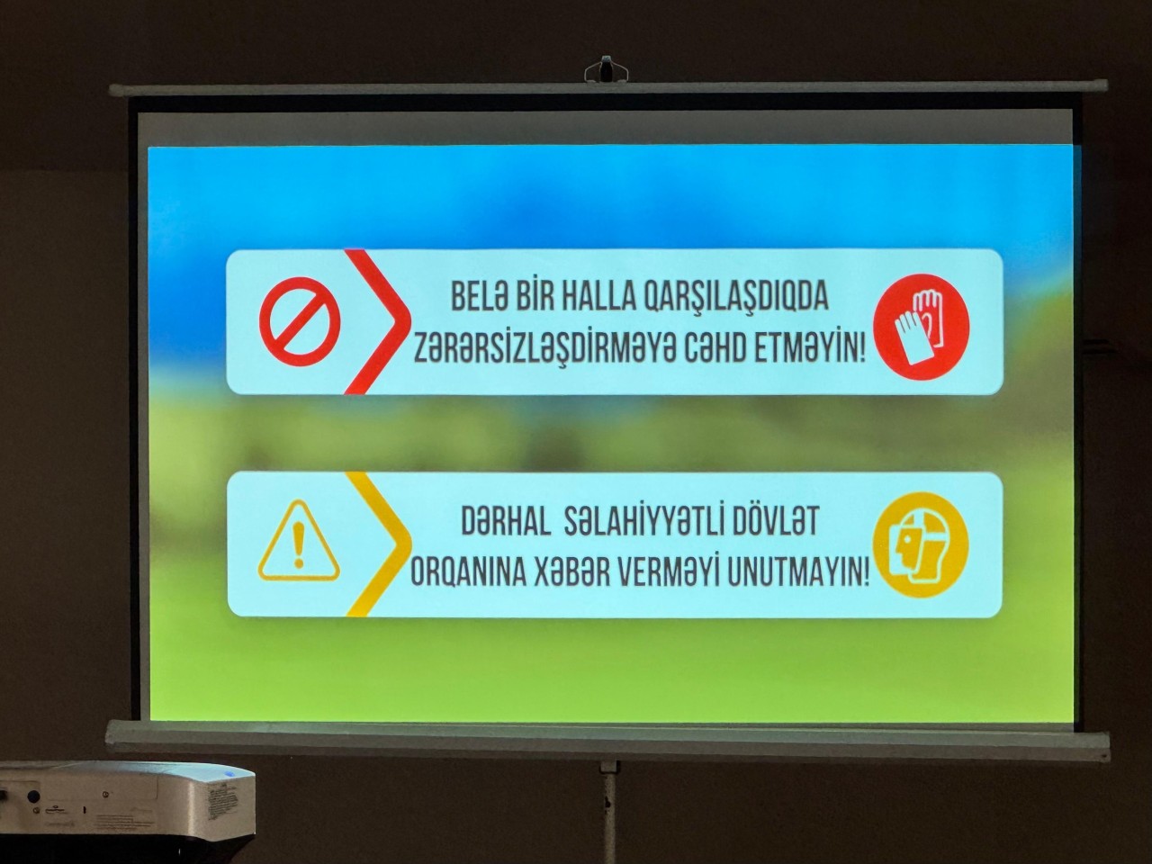 Keçmiş məcburi köçkünlər növbəti dəfə maarifləndirildi - FOTOLAR